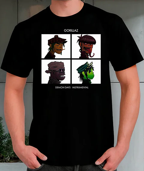 Polera Gorillaz - Ver 14 - Demon Days Instrumental