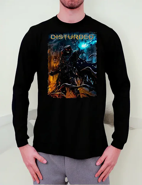 Polera Manga Larga Disturbed - Ver 10 - Vale Gamess