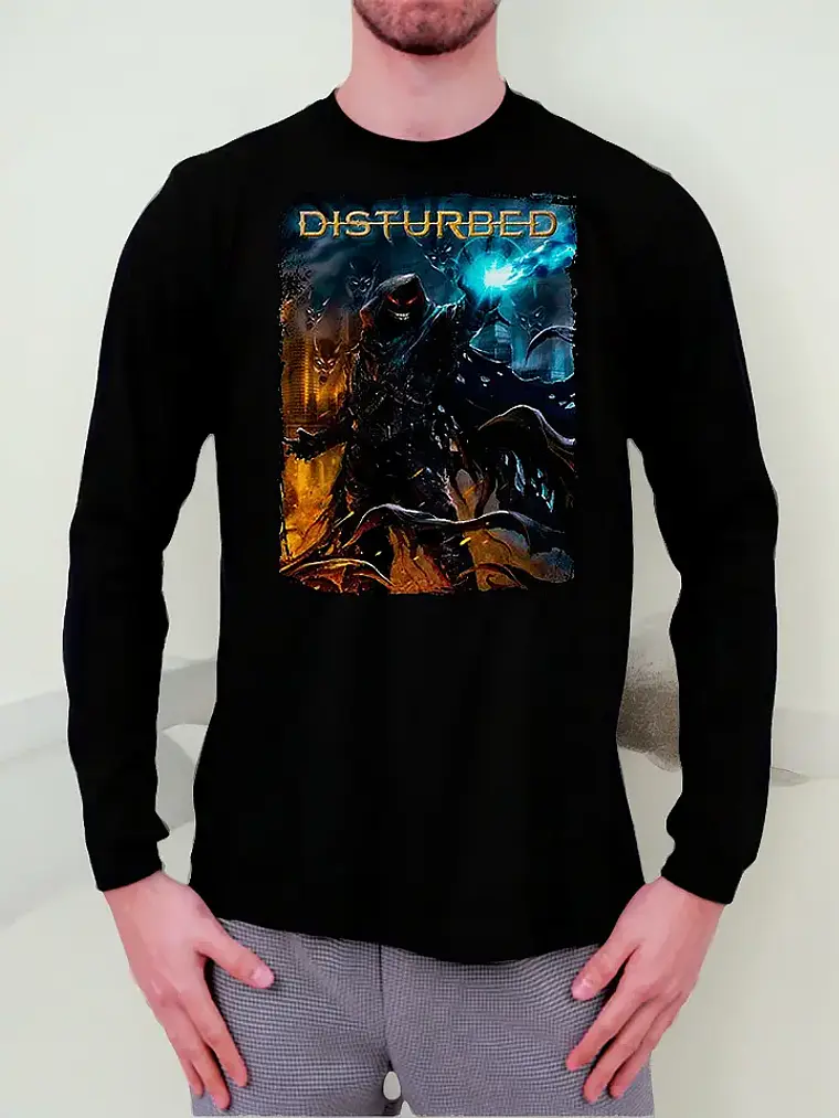 Polera Manga Larga Disturbed - Ver 10 - Vale Gamess 1
