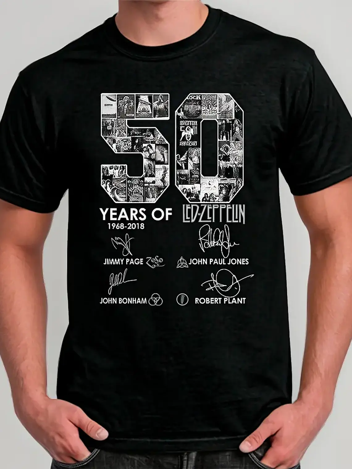 Polera Led Zeppelin - Ver 18 - 50 Years Aniversary 1