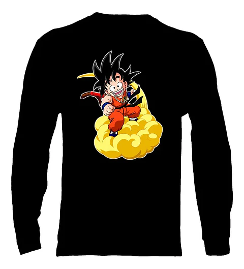 Polera Manga Larga Dragon Ball - Goku Nube Voladora - Ver 05