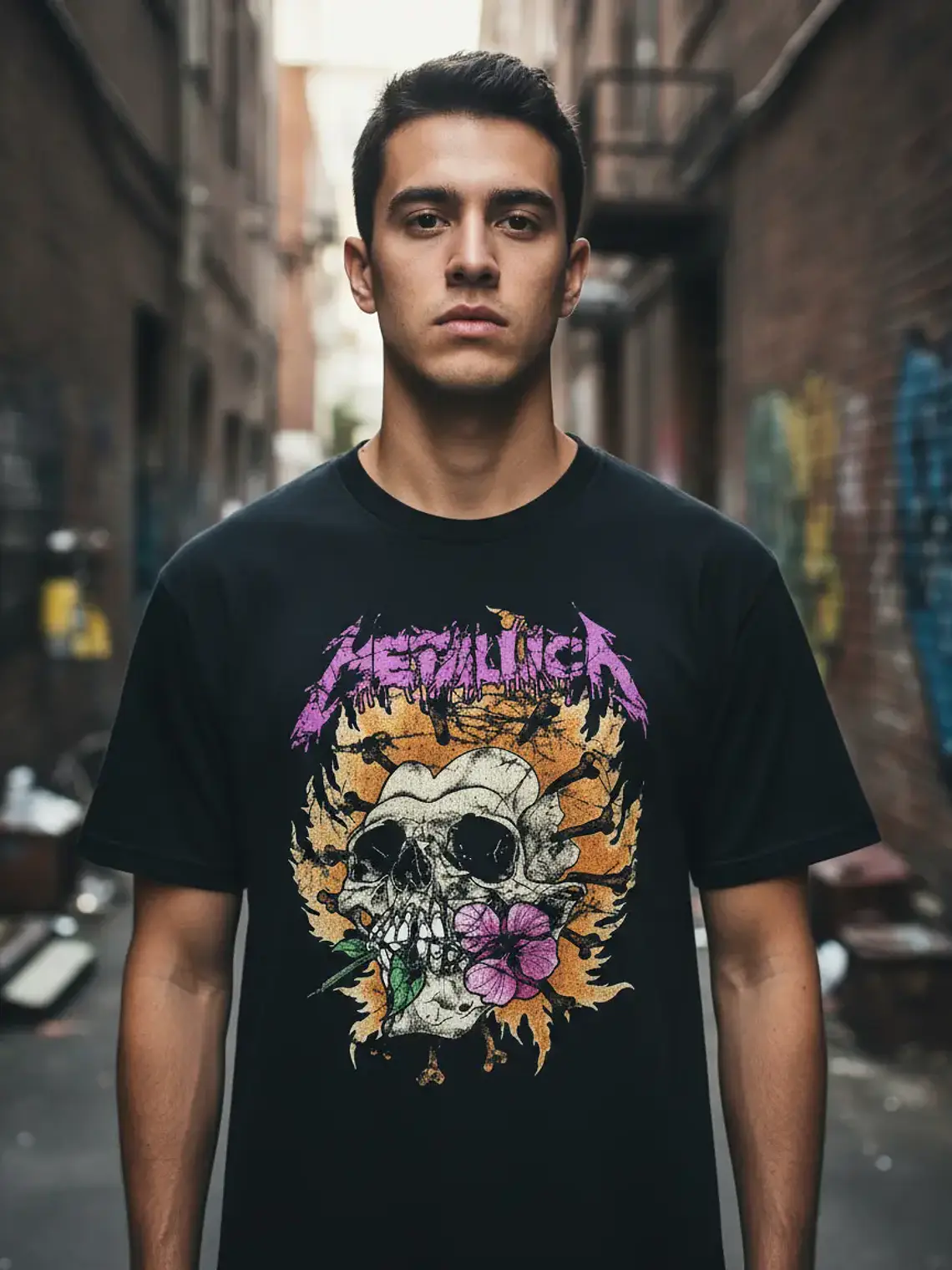 Polera Metallica - Ver 49 - Calavera 1