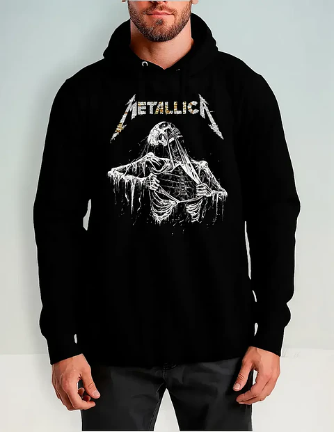 Poleron Metallica - Ver 06 - Calavera