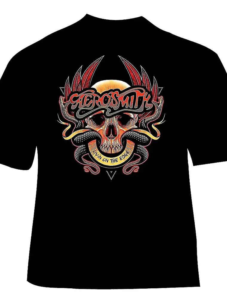 Polera Aerosmith - Ver 01 - Livin On The Edge 1