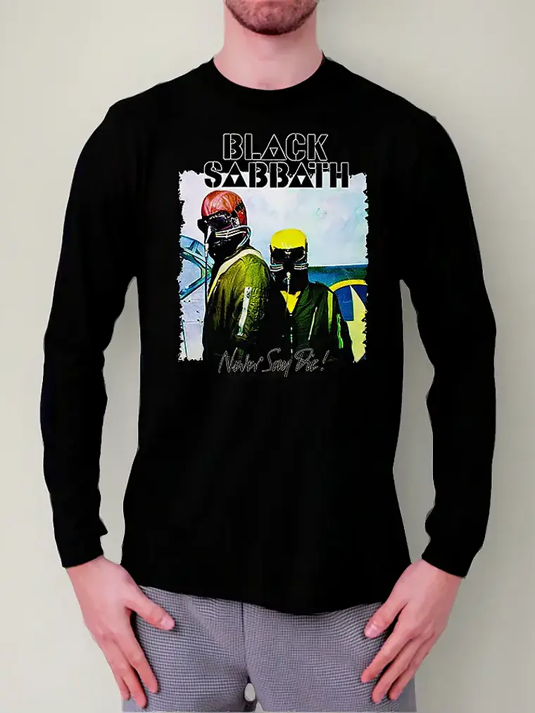 Polera Manga Larga Black Sabbath - Ver 05 - Never Say Die! 1