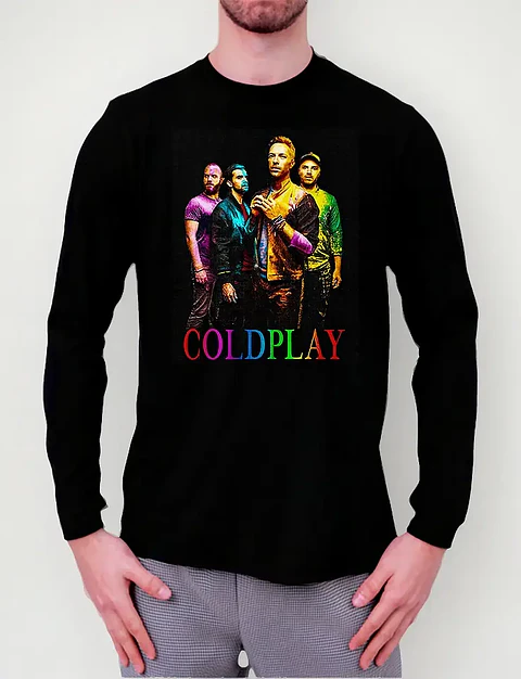 Polera Manga Larga Coldplay - Ver 02 - Banda