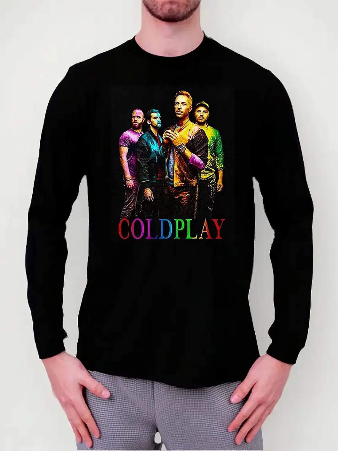 Polera Manga Larga Coldplay - Ver 02 - Banda 1