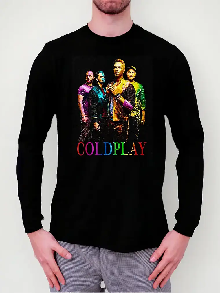 Polera Manga Larga Coldplay - Ver 02 - Banda 1