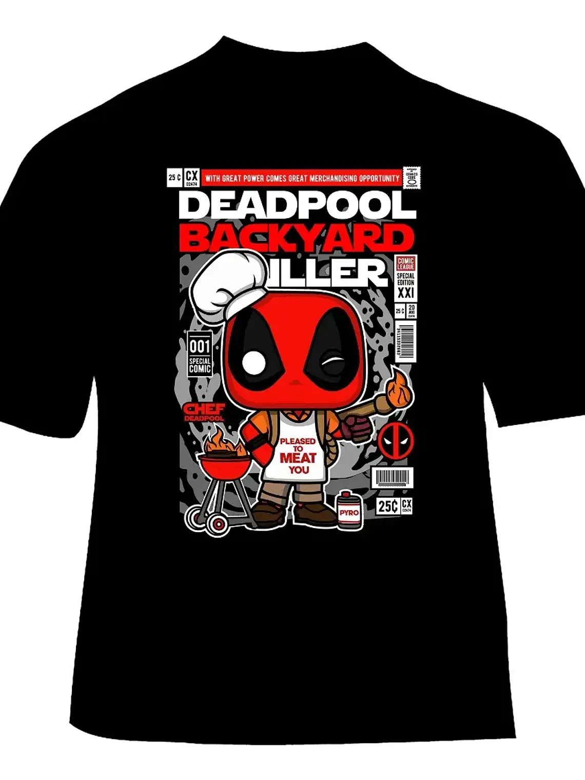Polera Deadpool - Ver 04 - Chef Deadpool 1