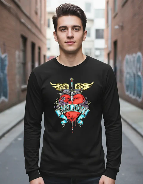 Polera Manga Larga Bon Jovi - Ver 03 - Greatest Hits