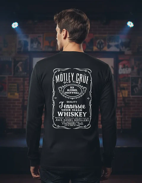 Polera Manga Larga Motley Crue - Ver 21 - Whiskey
