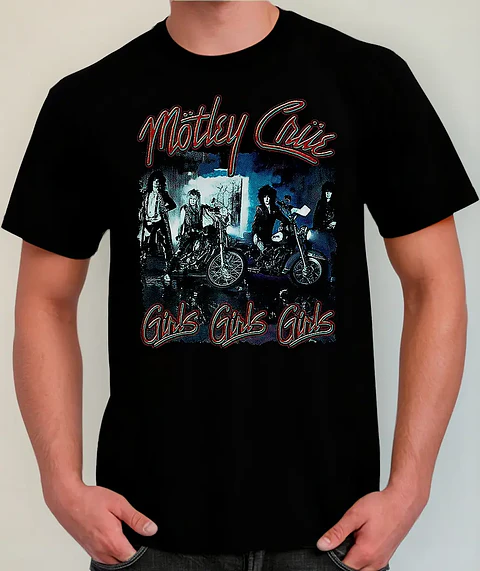Polera Motley Crue - Ver 07 - Girls, Girls, Girls