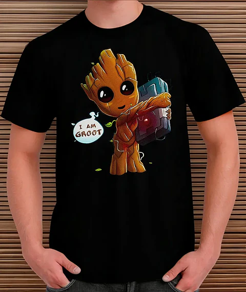 Polera Guardianes De La Galaxia - Ver 03 - Groot