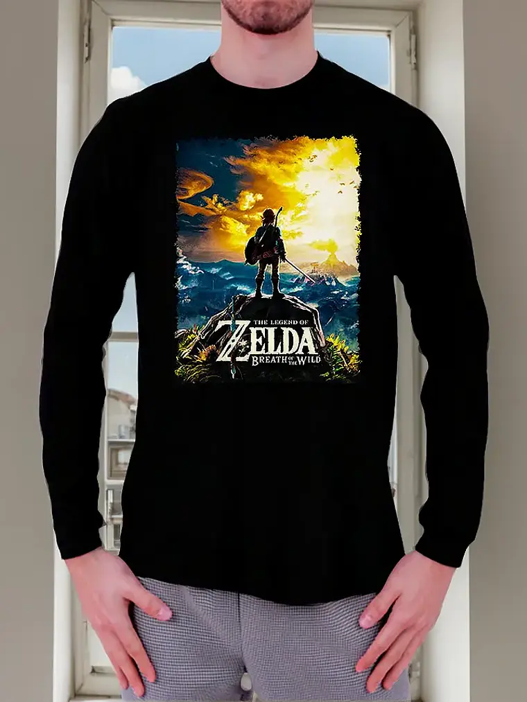 Polera Manga Larga The Legend Of Zelda - Ver 03 - Breath Of The Wild 1