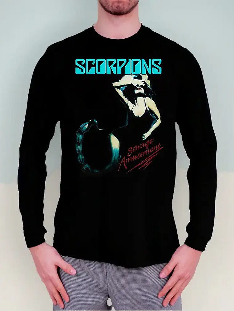 Polera Manga Larga Scorpions - Ver 04 - Savage Amusement 1