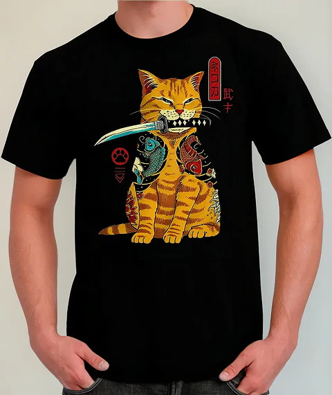 Polera Gato - Ver 01 - Michi - Vale Gamess