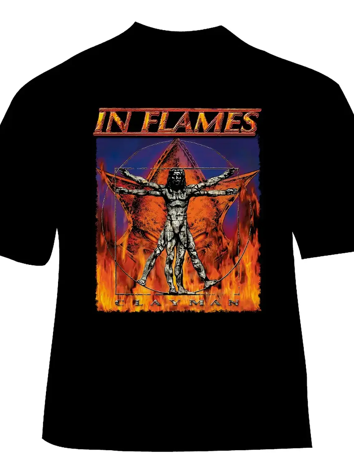Polera In Flames - Ver 04 - Clayman 1