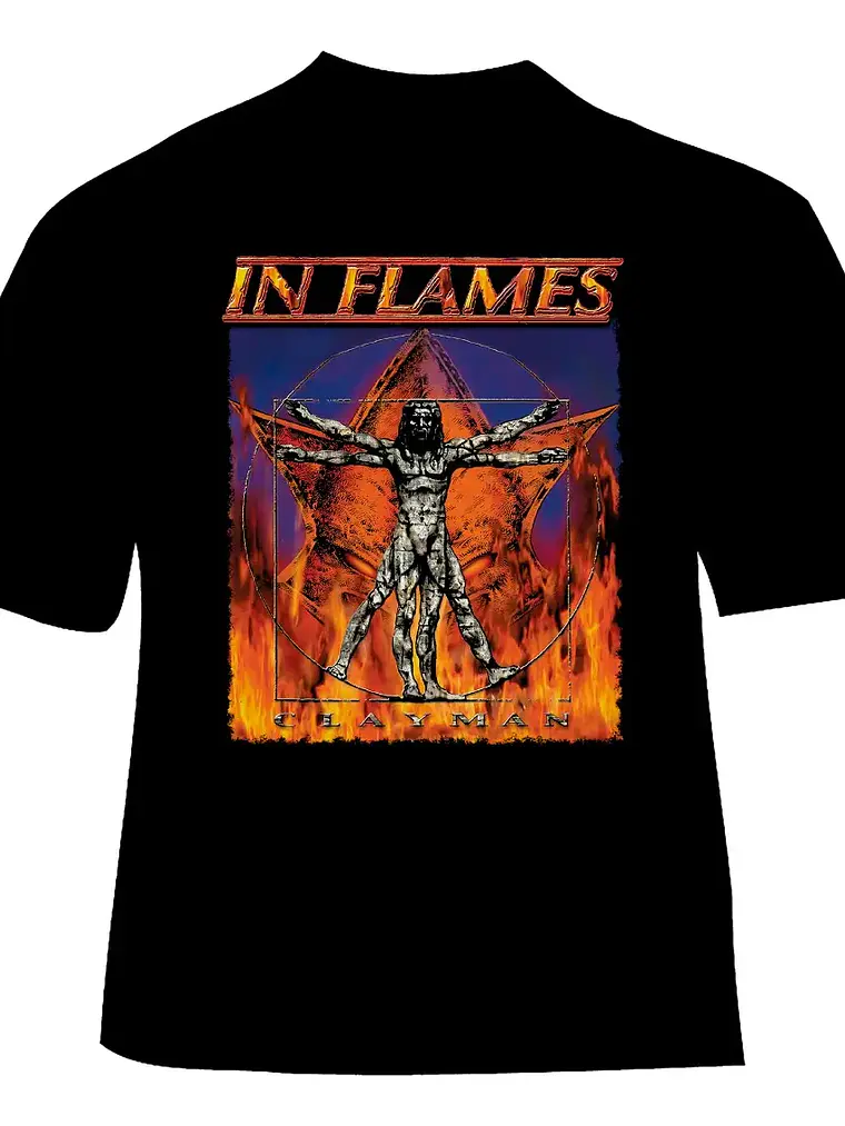 Polera In Flames - Ver 04 - Clayman 1