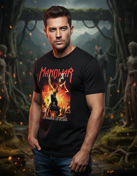 Polera Manowar - Ver 10 - The Triumph Of Steel