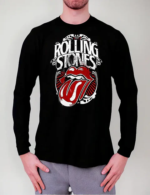 Polera Manga Larga The Rolling Stones - Ver 05 - Vale Gamess