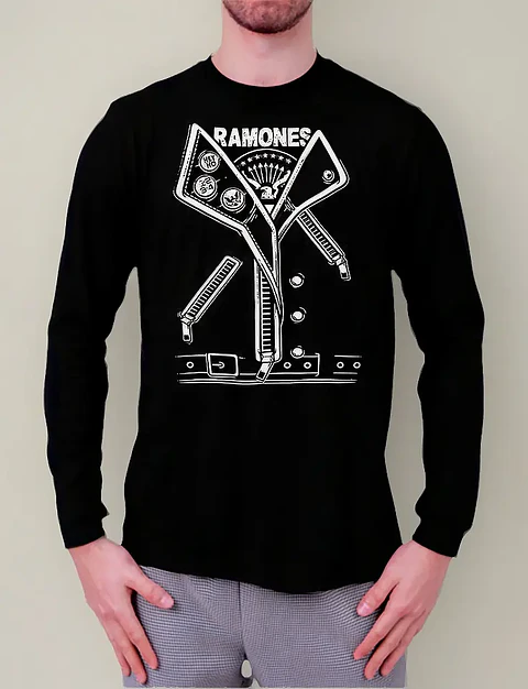 Polera Manga Larga Ramones - Ver 03 - Vale Gamess