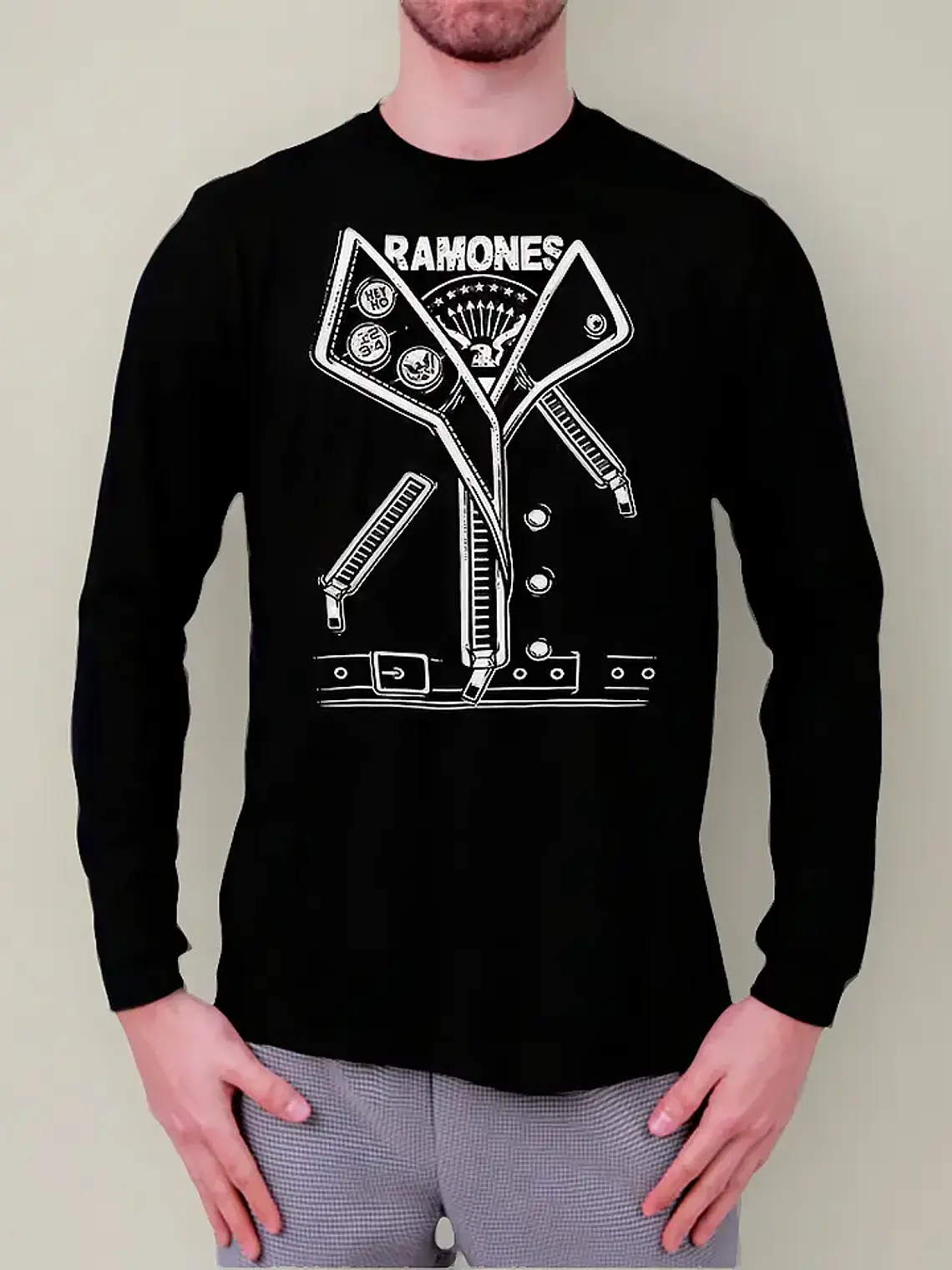 Polera Manga Larga Ramones - Ver 03 - Vale Gamess 1