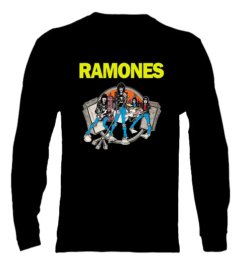 Polera Manga Larga Ramones - Ver 05 - Road To Ruin