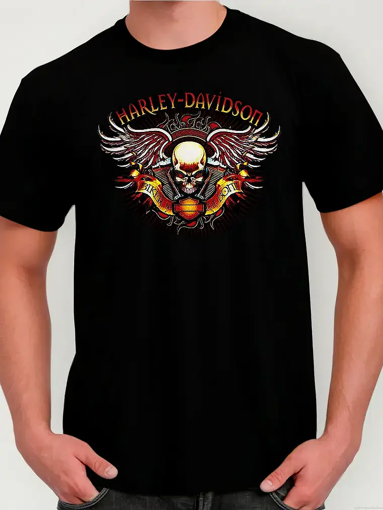 Polera Harley Davidson - Ver 02 - Vale Gamess 1