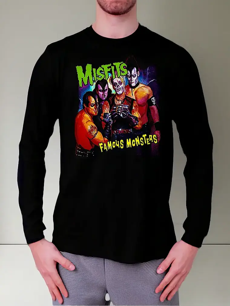 Polera Manga Larga Misfits - Ver 02 - Famous Monsters 1