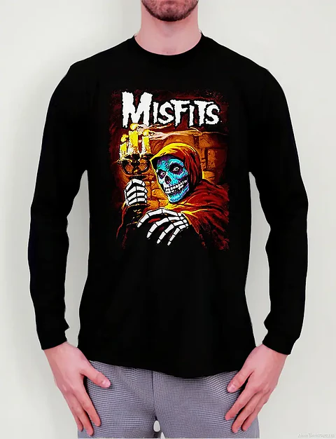 Polera Manga Larga Misfits - Ver 19 - American Psycho