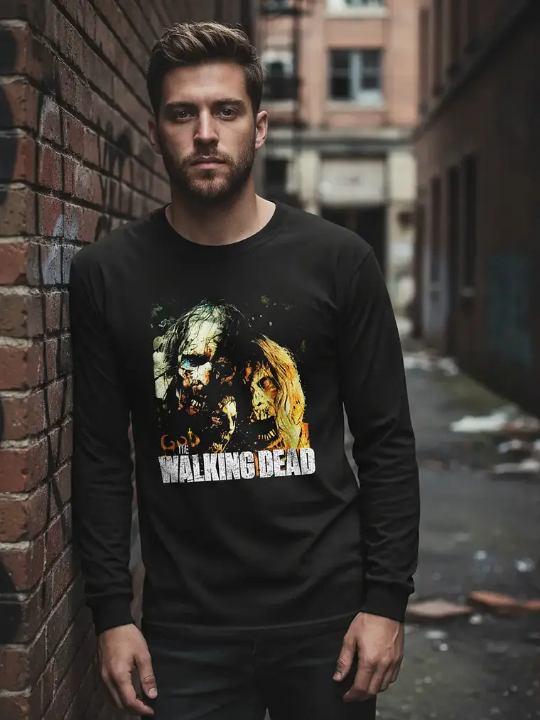 Polera Manga Larga The Walking Dead - Ver 03 - Vale Gamess 1