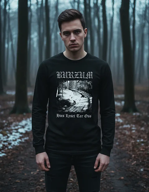 Polera Manga Larga Burzum - Ver 07 - Hvis Lyset Tar Oss