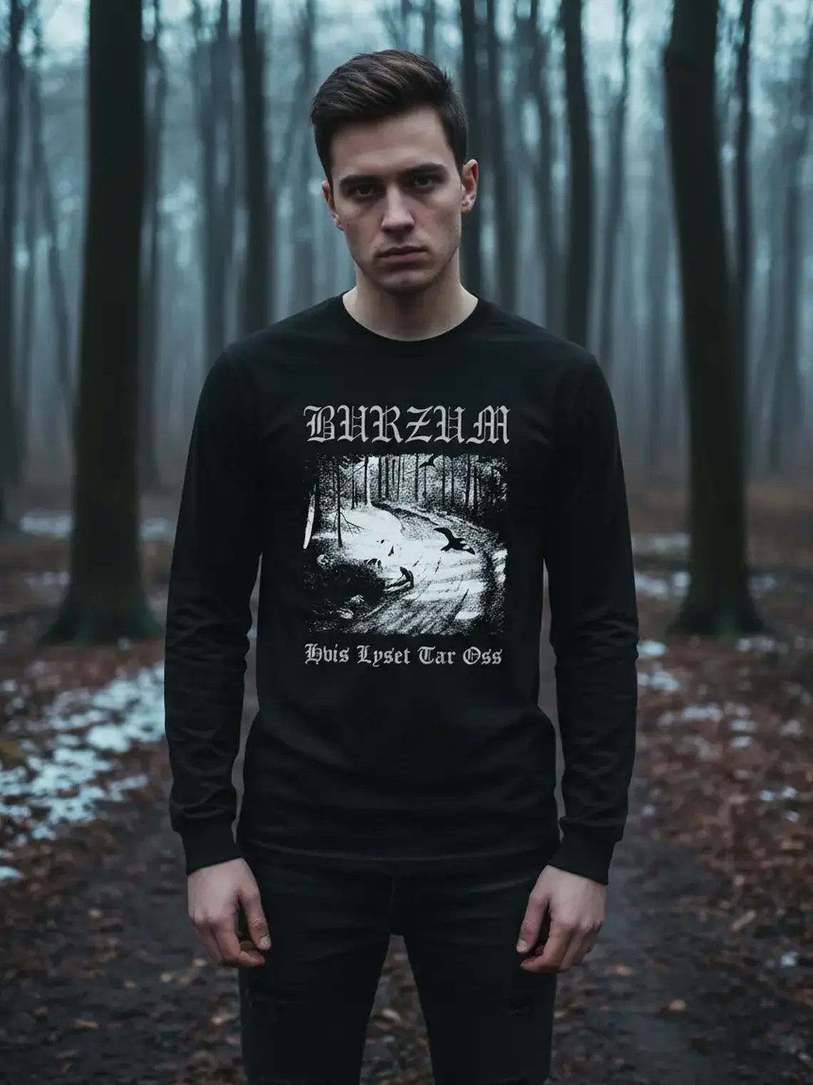 Polera Manga Larga Burzum - Ver 07 - Hvis Lyset Tar Oss 1