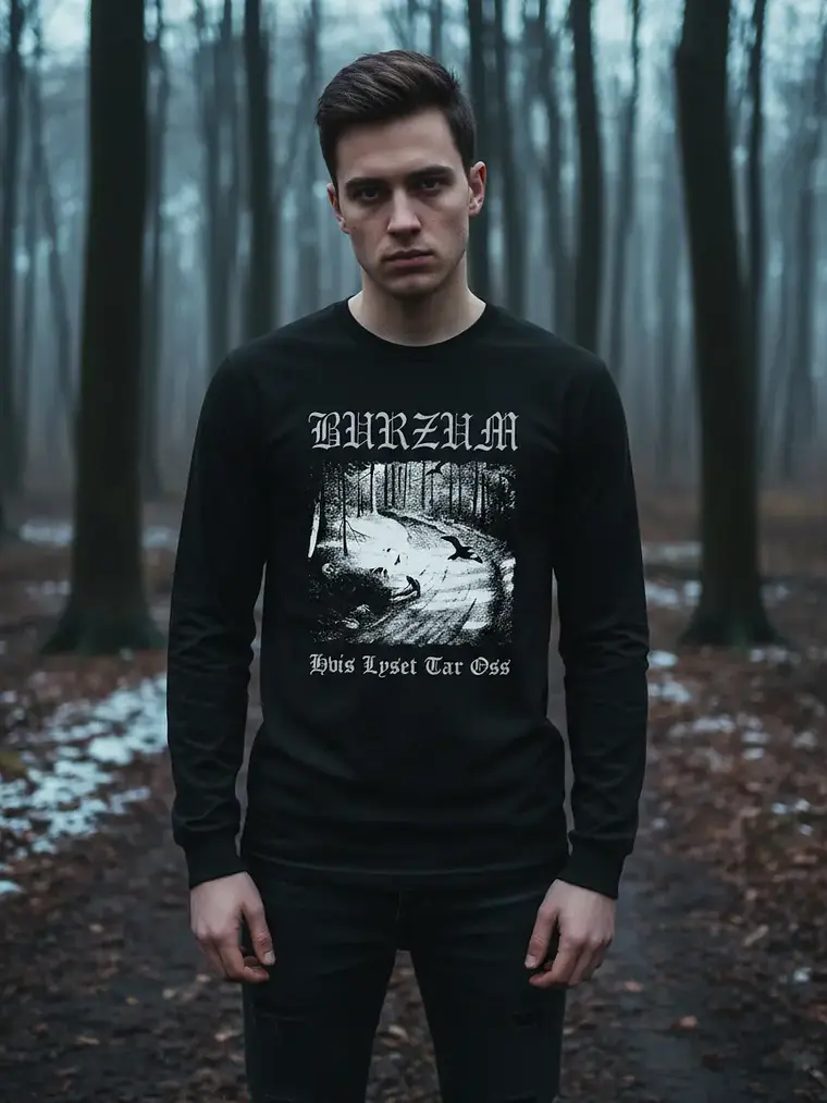 Polera Manga Larga Burzum - Ver 07 - Hvis Lyset Tar Oss 1