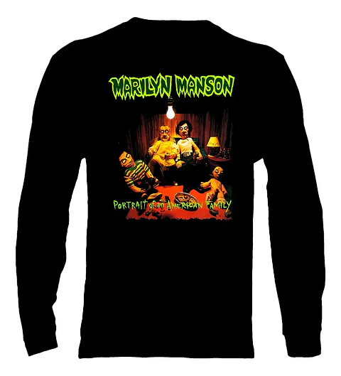 Polera Manga Larga Marilyn Manson - Ver 10 - Portrait Of An