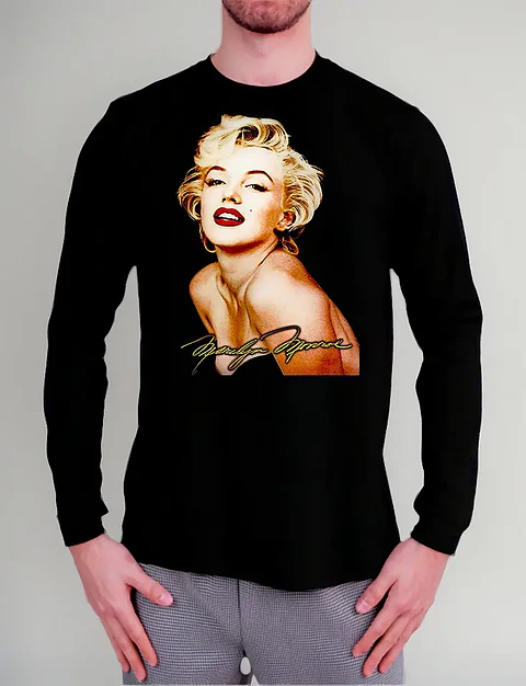 Polera Manga Larga Marilyn Monroe - Ver 02 - Vale Gamess