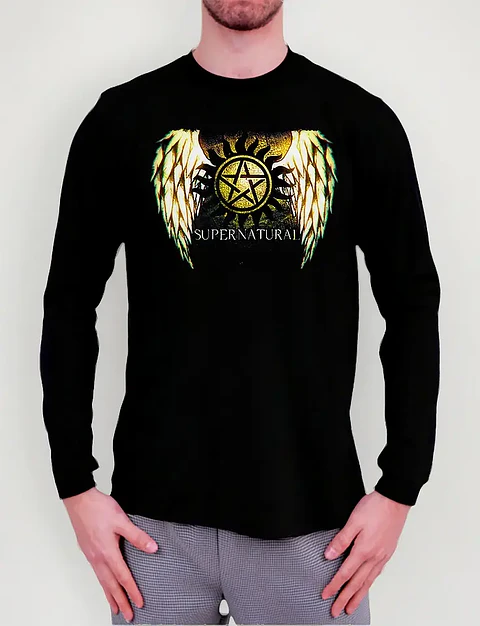 Polera Manga Larga Supernatural - Ver 02 - Vale Gamess
