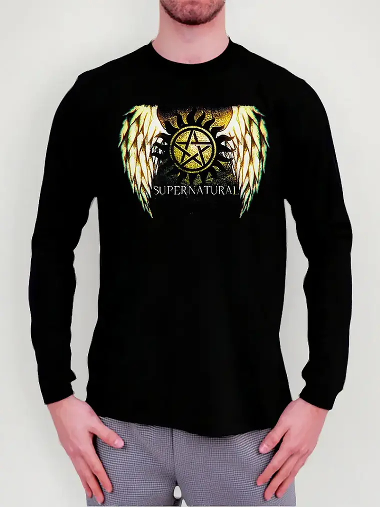 Polera Manga Larga Supernatural - Ver 02 - Vale Gamess 1