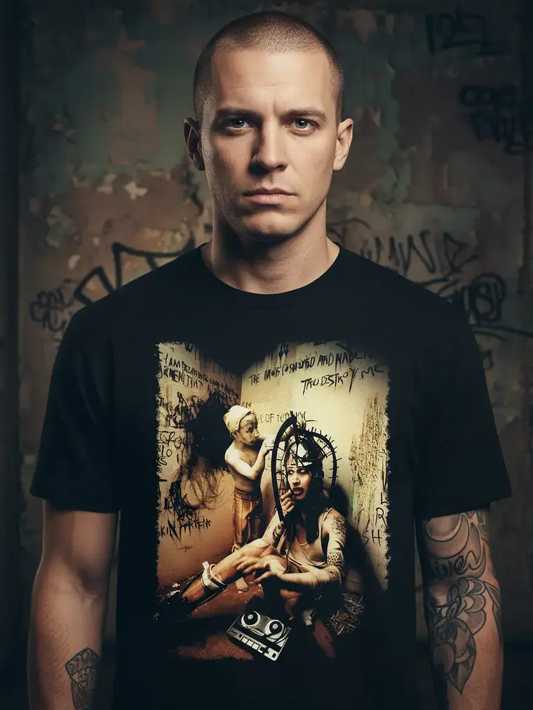 Polera Marilyn Manson - Ver 13 - Vale Gamess 1