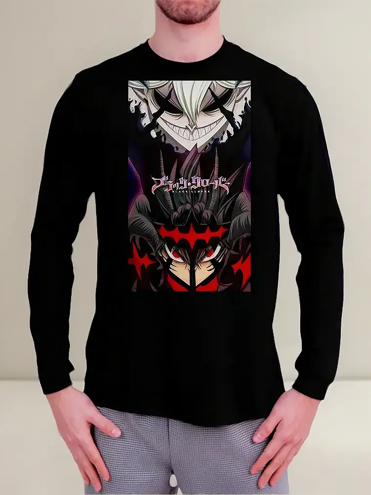 Polera Manga Larga Black Clover - Ver 02 - Vale Gamess 1