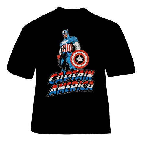 Polera Capitan America - Ver 02 - Vale Gamess