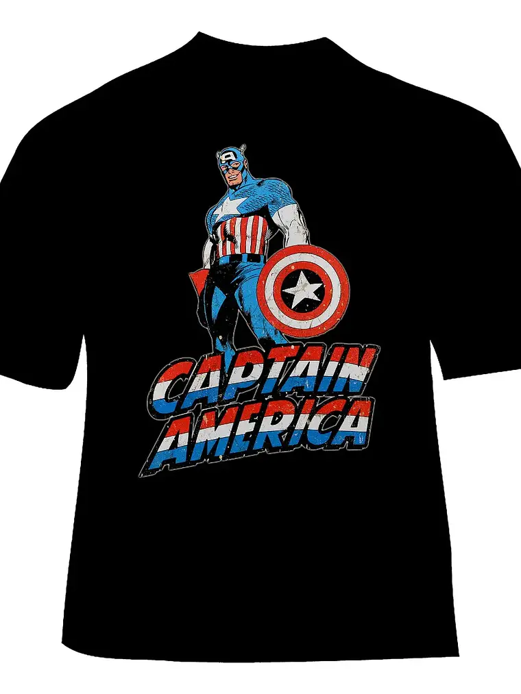 Polera Capitan America - Ver 02 - Vale Gamess 1