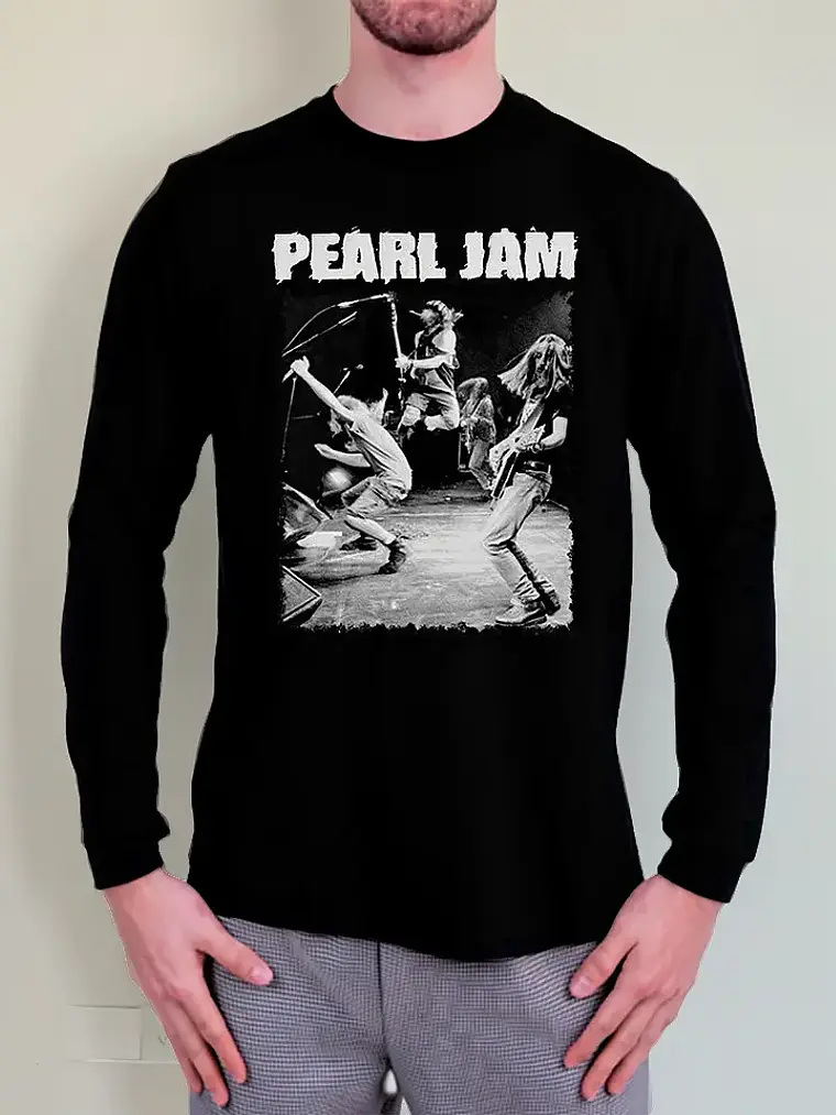 Polera Manga Larga Pearl Jam - Ver 14 - Vale Gamess 1