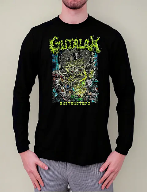 Polera Manga Larga Gutalax - Ver 08 - Sh!t Busters