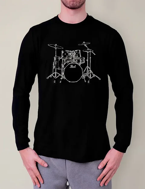 Polera Manga Larga Bateria - Ver 01 - Vale Gamess