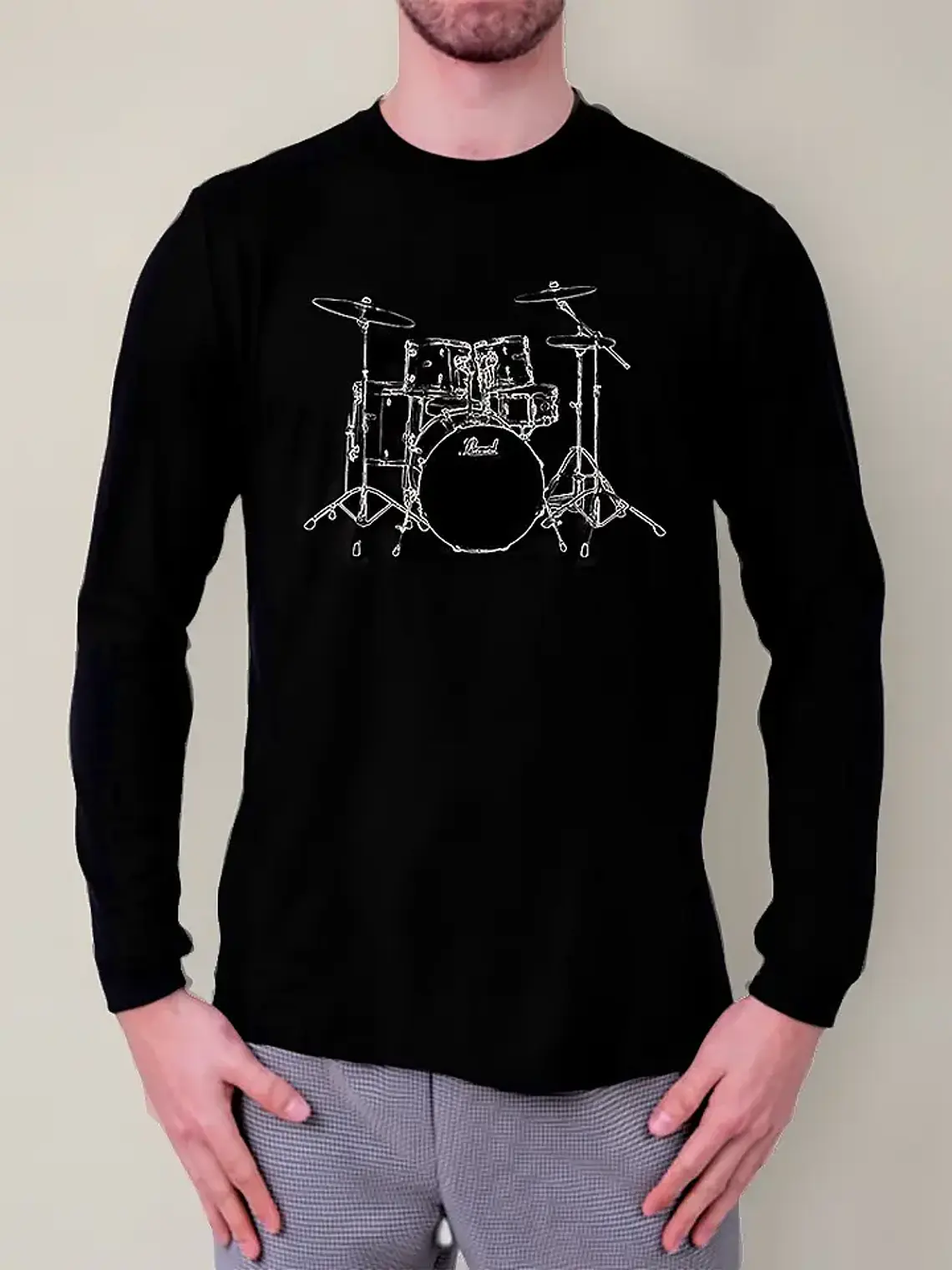 Polera Manga Larga Bateria - Ver 01 - Vale Gamess 1