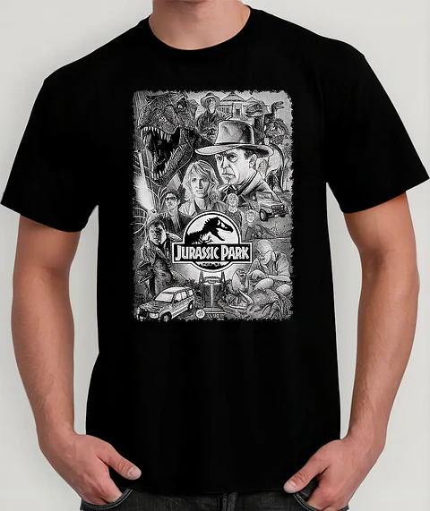 Polera Jurassic Park - Ver 01 - Vale Gamess