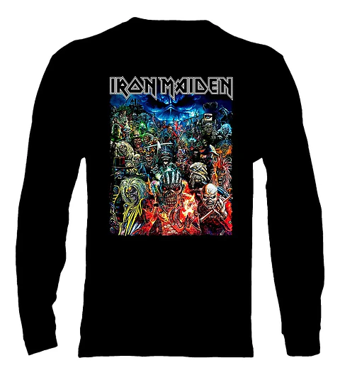 Polera Manga Larga Iron Maiden - Ver 93 - Vale Gamess
