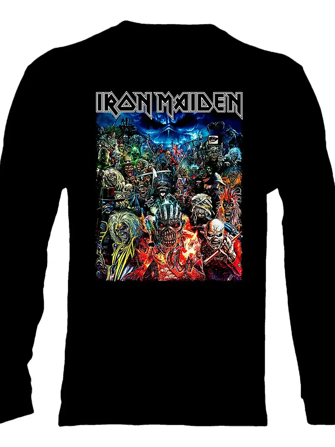 Polera Manga Larga Iron Maiden - Ver 93 - Vale Gamess 1