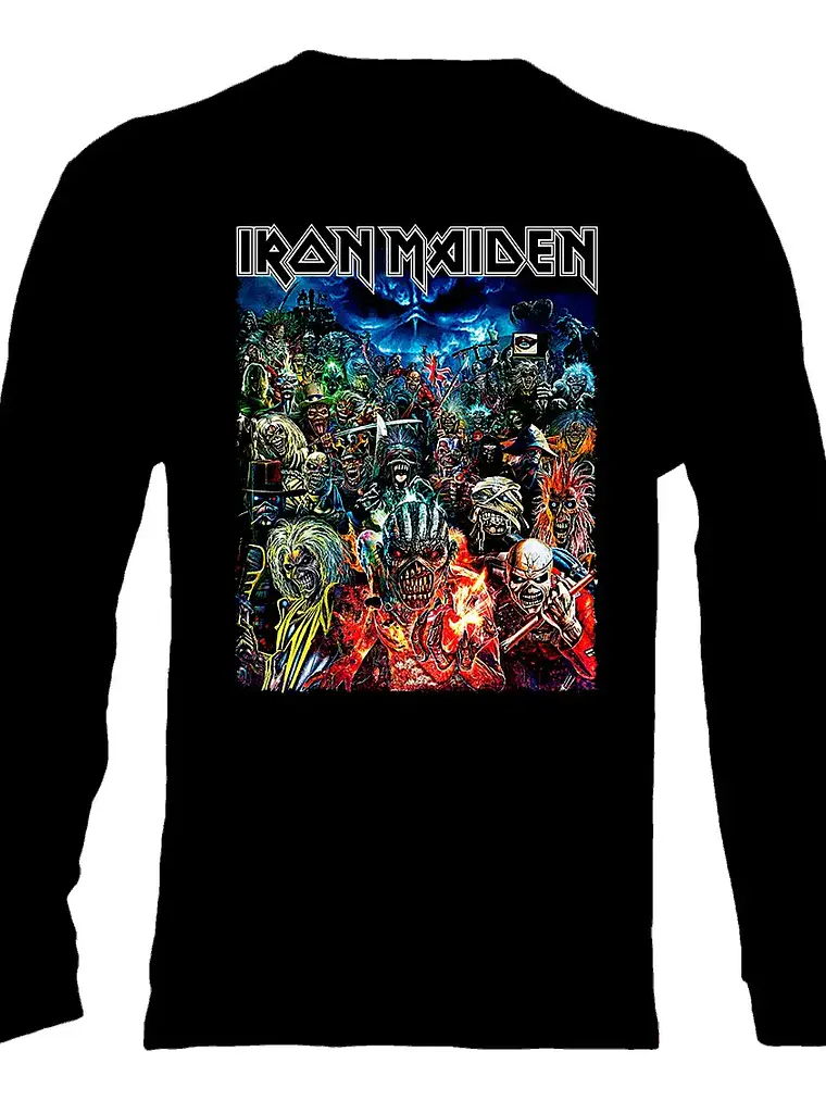 Polera Manga Larga Iron Maiden - Ver 93 - Vale Gamess 1